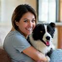 Satisfied client and her well-behaved Border Collie, looking happy after private training.